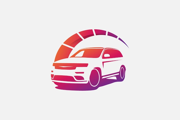 SUVのディテールとサービスのロゴ。自動車のロゴテンプレート。オートディテール、ガレージ、駐車サービス、サービス、プロのsuv車のロゴのsuvイラストロゴデザインテンプレートイラスト