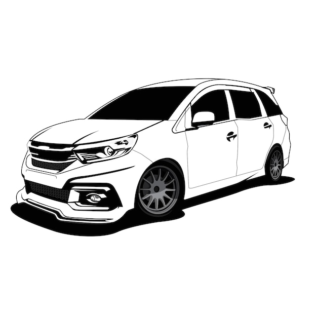 Suv 改造車黒と白