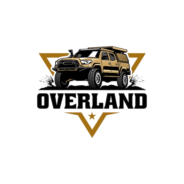 Vector suv  pick up truck isolated logo vector