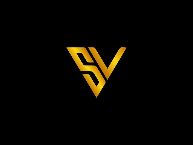 Vector sv logo design