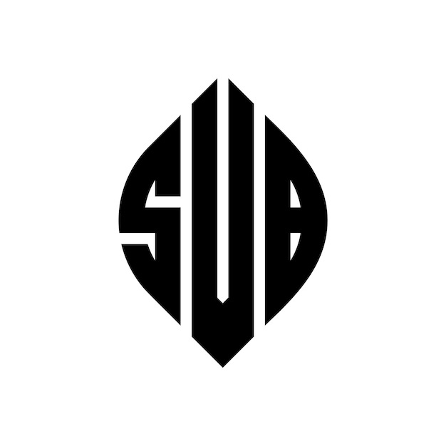 SVB circle letter logo design with circle and ellipse shape SVB ellipse letters with typographic style The three initials form a circle logo SVB Circle Emblem Abstract Monogram Letter Mark Vector