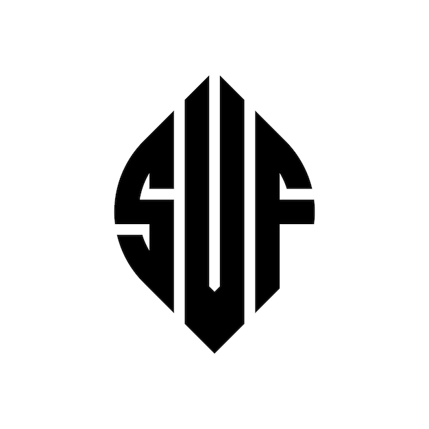 Vector svf cirkel letter logo ontwerp met cirkel en ellips vorm svf ellips letters met typografische stijl de drie initialen vormen een cirkel logo svf circle emblem abstract monogram letter mark vector