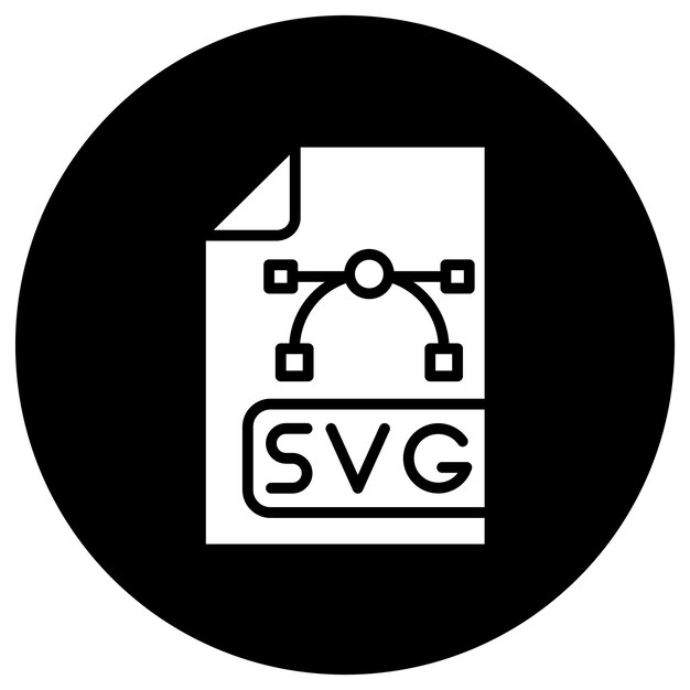 Svg 파일 터 아이콘 디자인 일러스트레이션