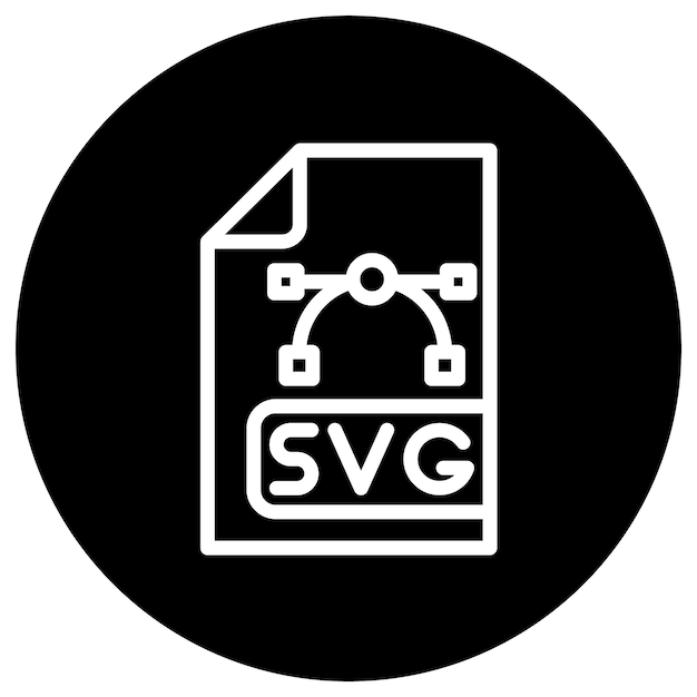 Svg 파일 터 아이콘 디자인 일러스트레이션