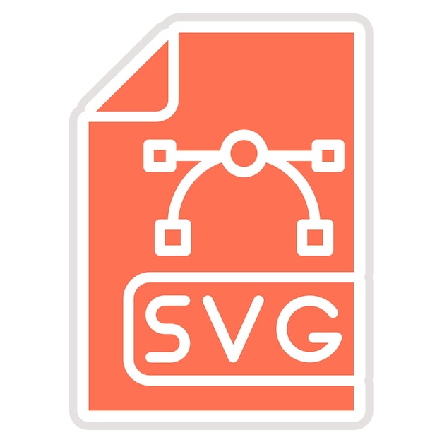 Svg 파일 터 아이콘 디자인 일러스트레이션