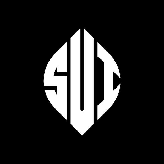 서클과 타원형의 SVI 타원형 문자 SVI 원형 문자 로고 디자인 세 개의 이니셜이 원형 로고를 형성합니다 SVI 서클 블럼 추상 모노그램 문자 마크 터