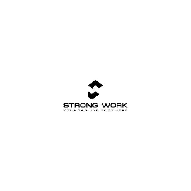 SW, шаблон дизайна логотипа SM