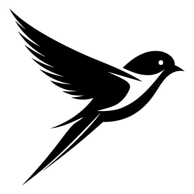 Swallow bird icon Simple illustration of swallow bird icon for web