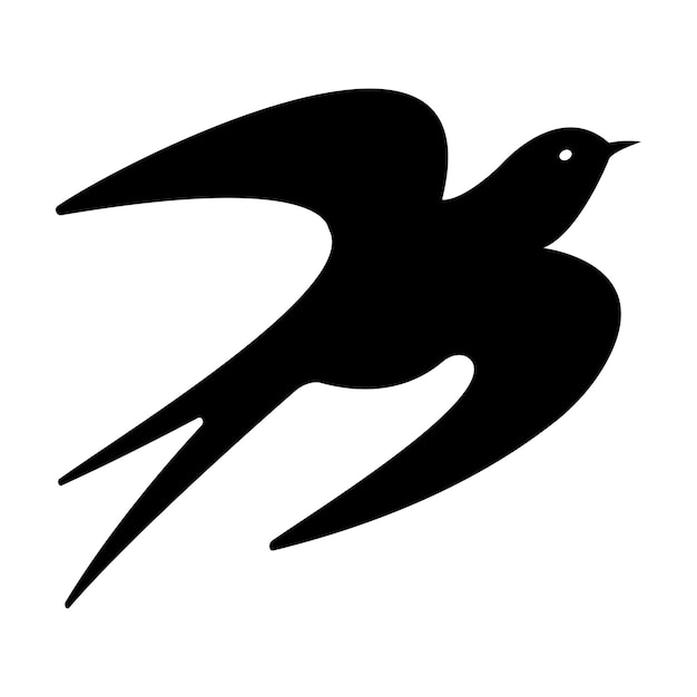 Vector swallow icon logo vector design template