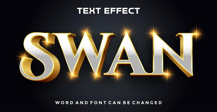 Swan editable text effect