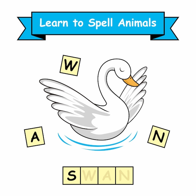 Рабочий лист swan learn to spell