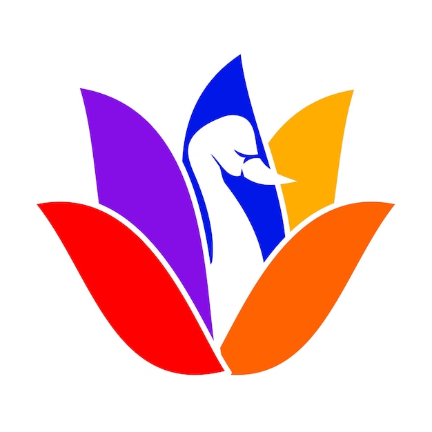 Swan logo animal Icon Illustration Brand Identity