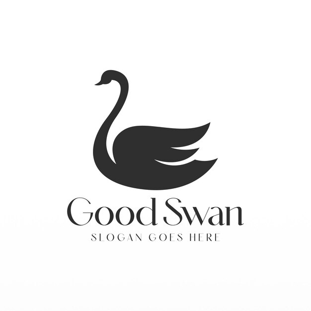 Swan logo design template Swan logo concept