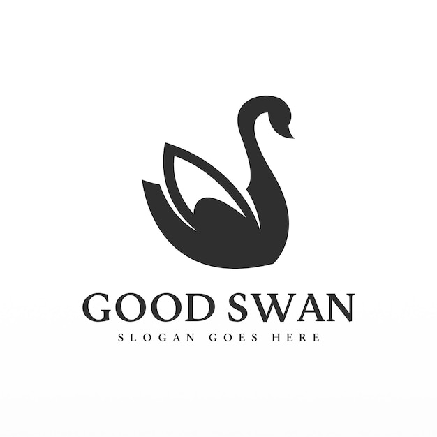 Swan logo design template Swan logo concept