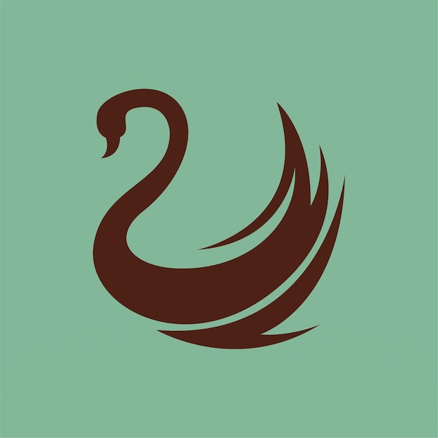 Шаблон дизайна логотипа Лебедя Концепция логотипа лебедя