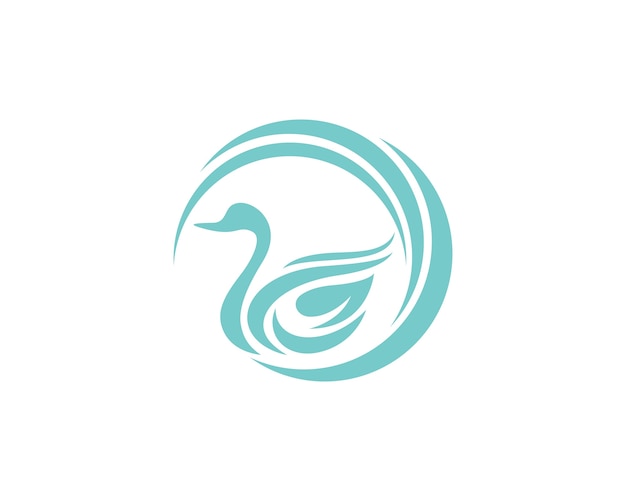 Swan logo template