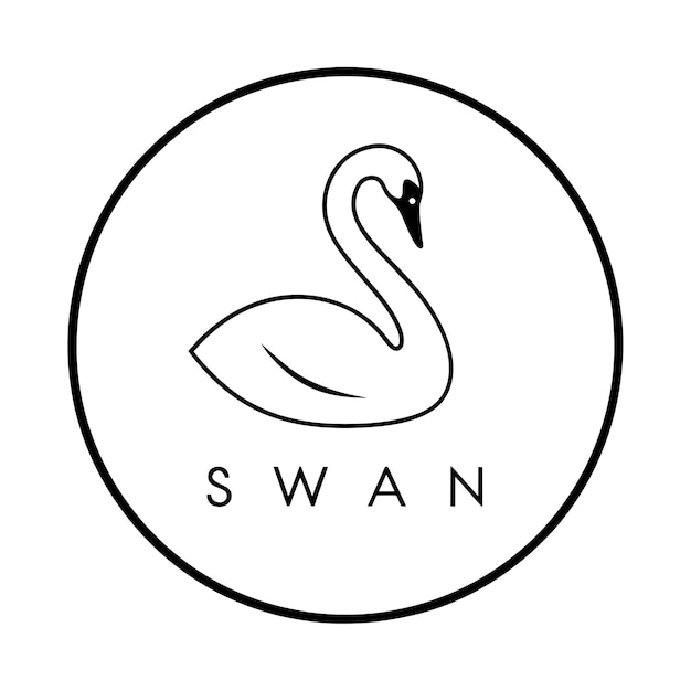 Vector swan logo vector 17