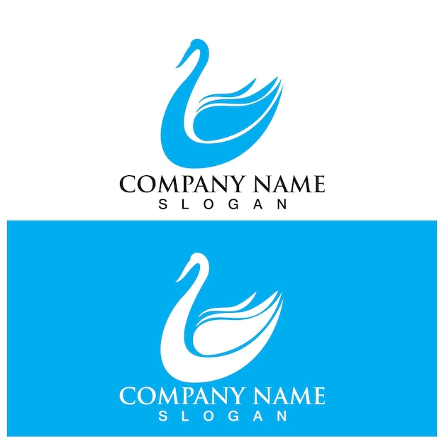 Swan logo vector template