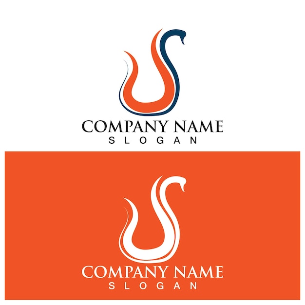 Swan logo vector template