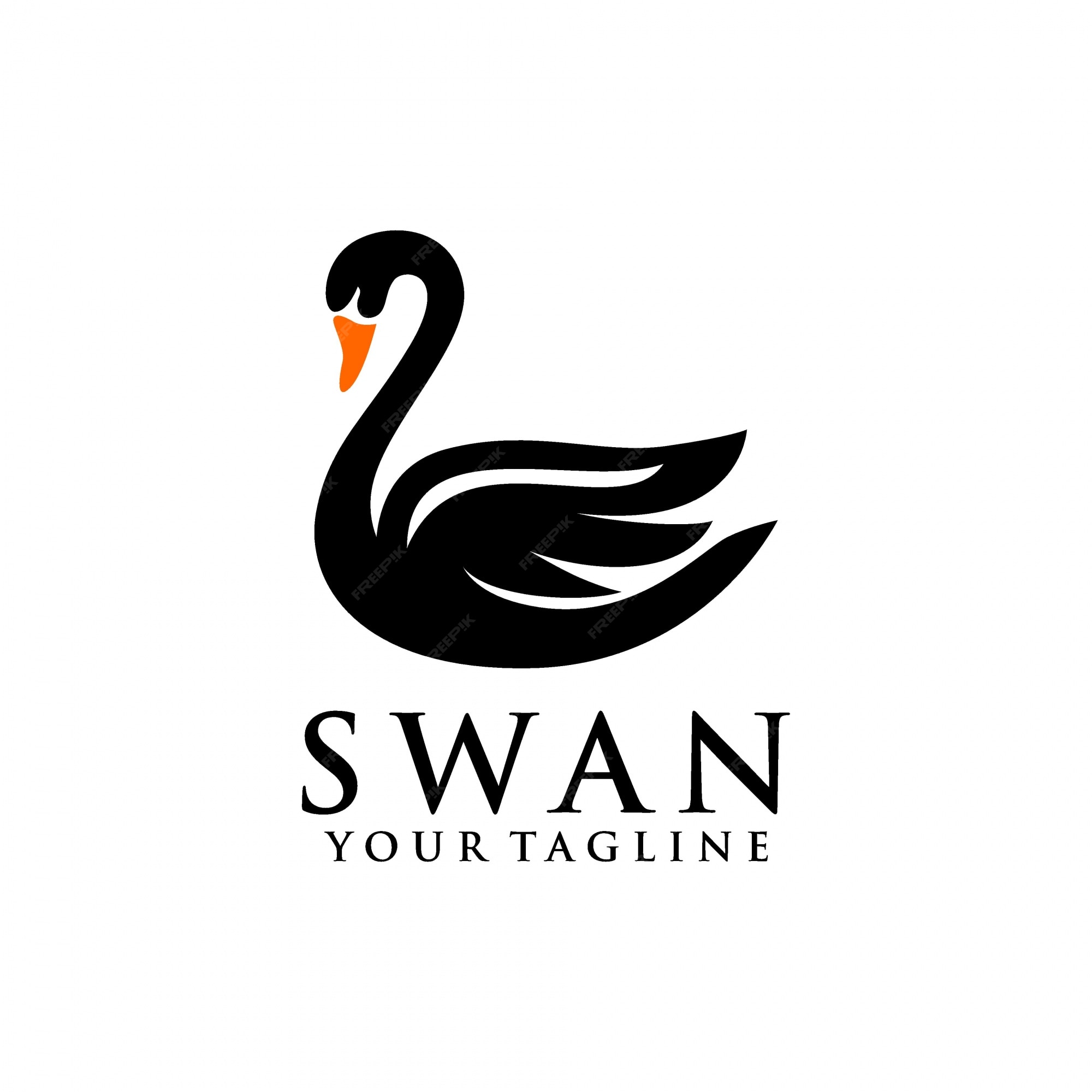 Premium Vector | Swan logo