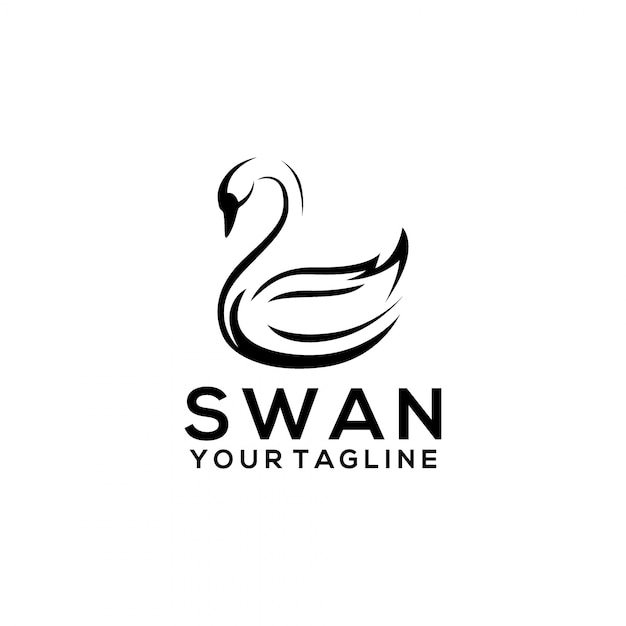 Vector swan logo