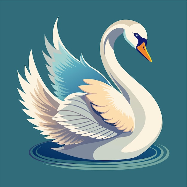 Vector swan vector illustration