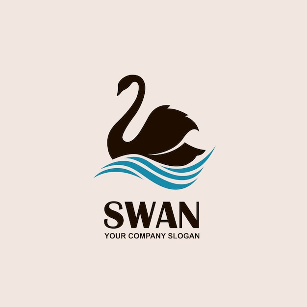 swans and waves icon