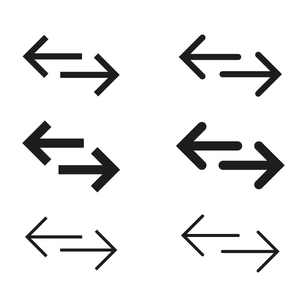 Икона обмена Икона с двумя стрелками настройка Икона обмена икона с обратными стрелками Икона передачи