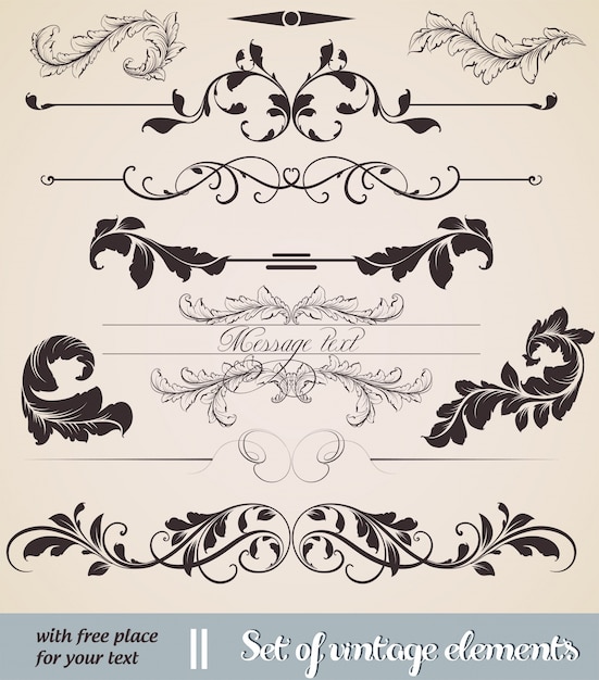 Swash frame floral calligraphy panel