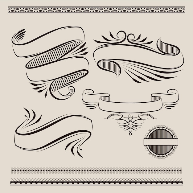 Vector swash ornamental style