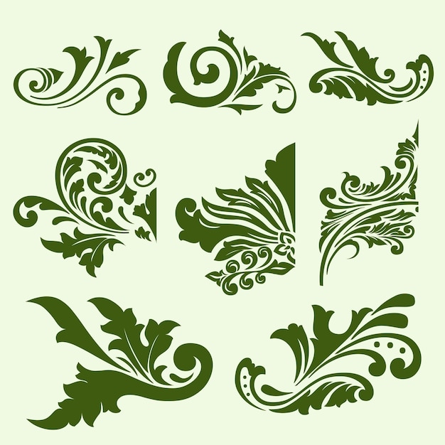 Swash Ornamental With Leaf Collection