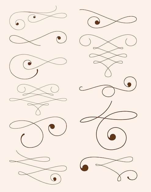 Swash Ornamental With Outline Style