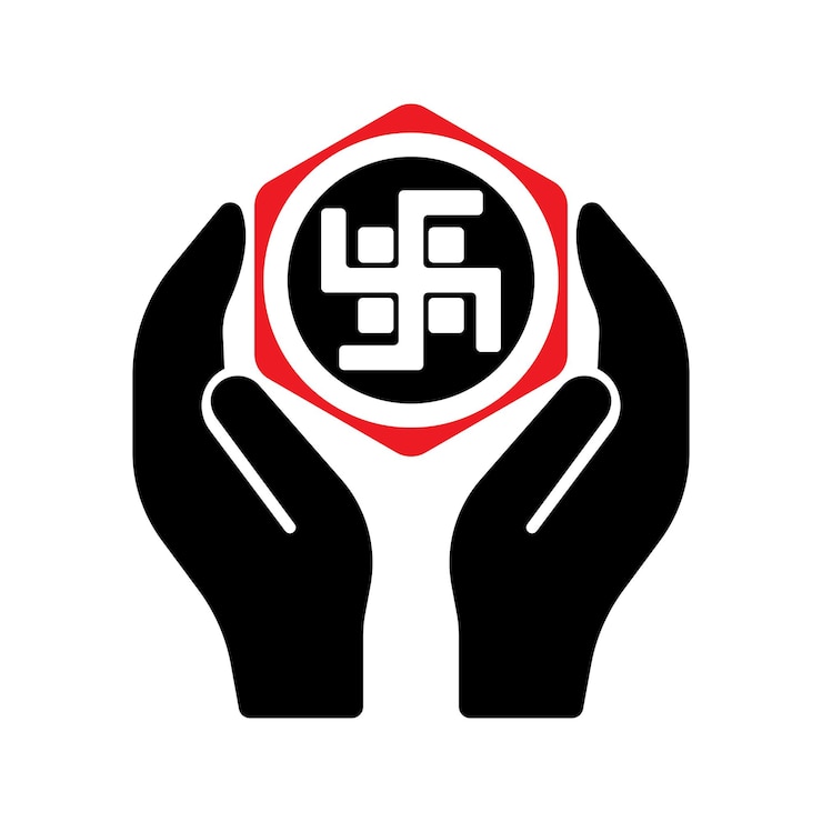 वेक्टर swastika icon vector illustration symbol design