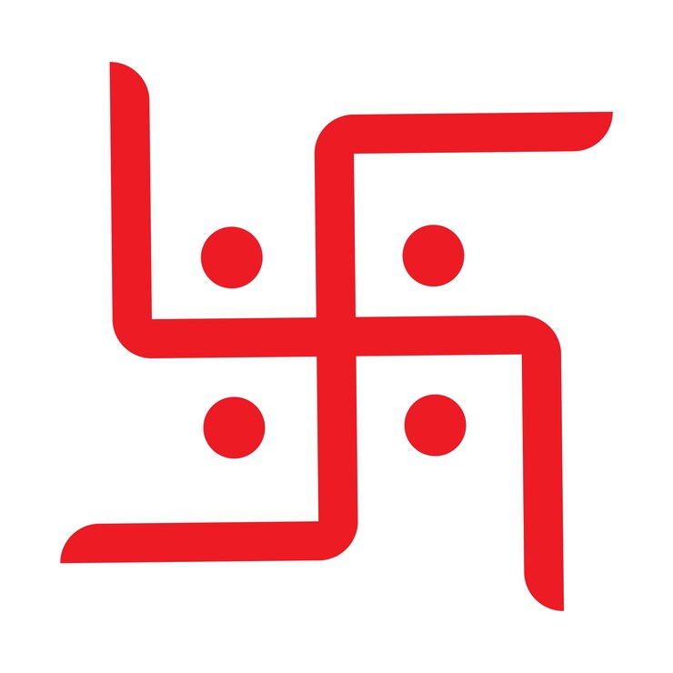 वेक्टर swastika religious icon