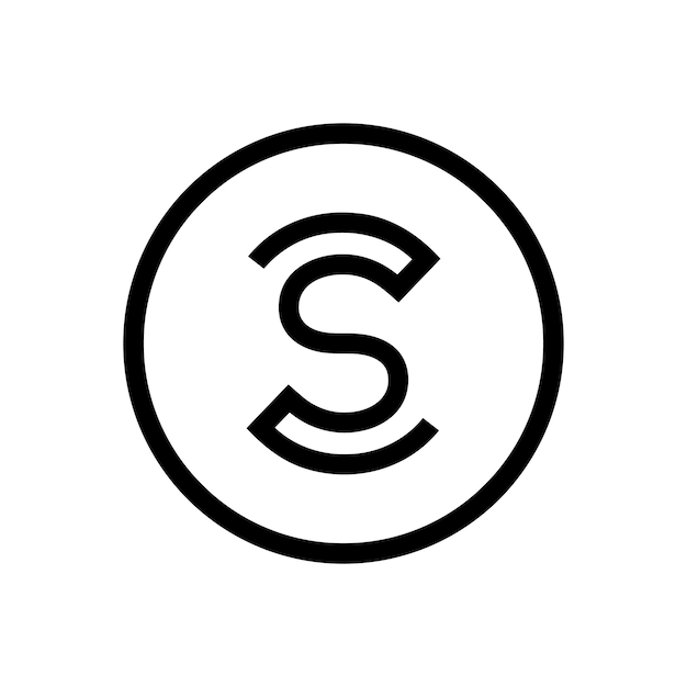 Sweatcoin vector pictogram geïsoleerd Verplaatsen om Cryptocurrency munten concept te verdienen Digitaal geldsymbool Vector Eps 10