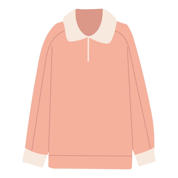 sweater in flat style on white background vector