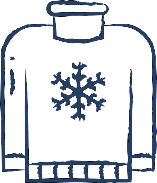 Vector sweater hand drawn vector illustration