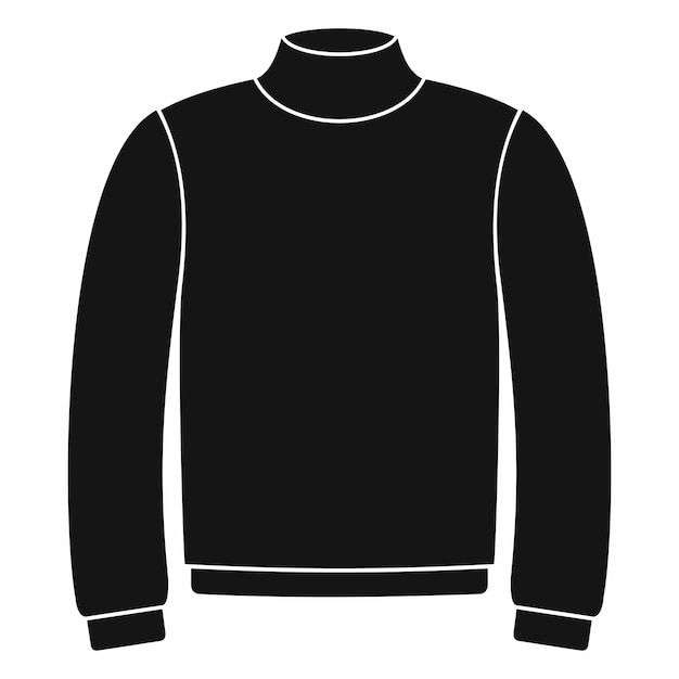 Vector sweater icon in simple style on a white background