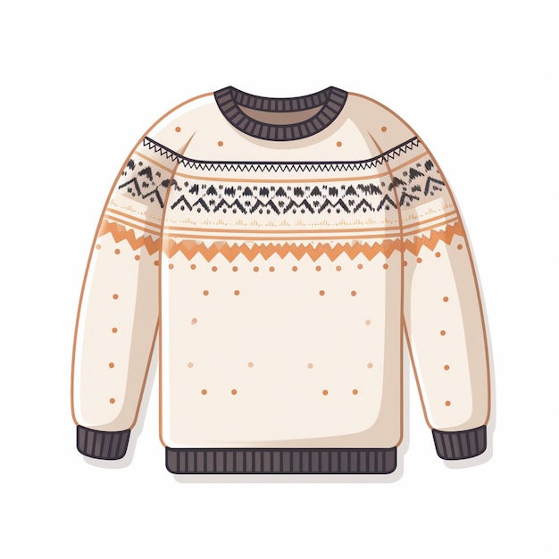Vector sweater vector design illustration clothing fashion textile jumper white style winter app