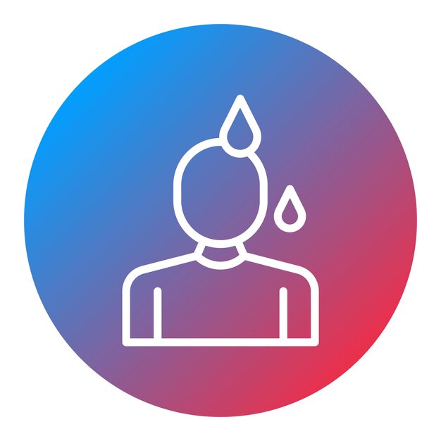 Sweating icon vector image Can be used for Allergy Symptoms