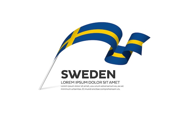 Sweden flag vector