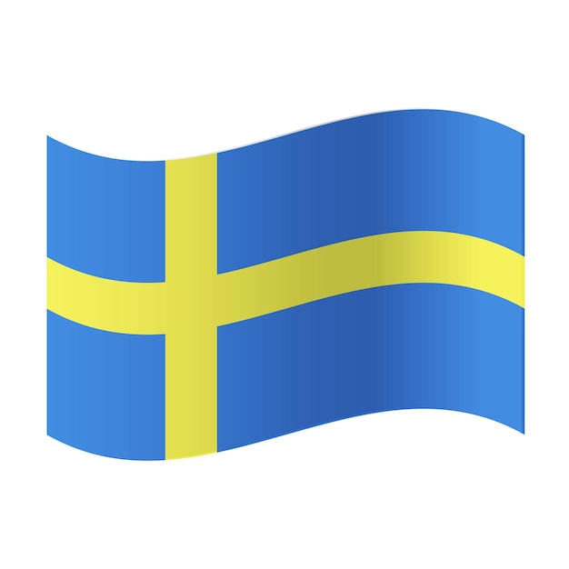 Vector sweden flag