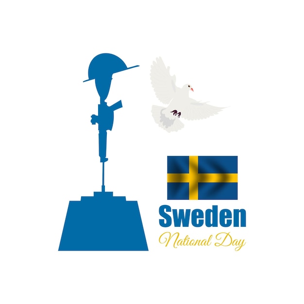 Sweden national day , vector illustration.