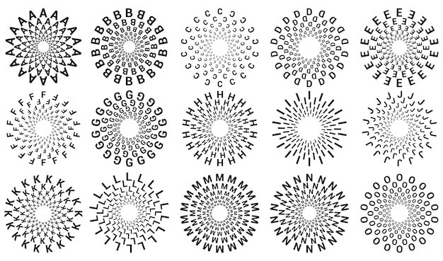 Swedias alpha bet ADCD FROM Abstract geometrische cirkelpatroon ns Elementen voor ontwerp Cirkelontwerp el