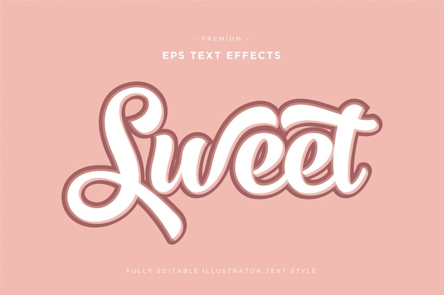 Sweet 3D-teksteffect