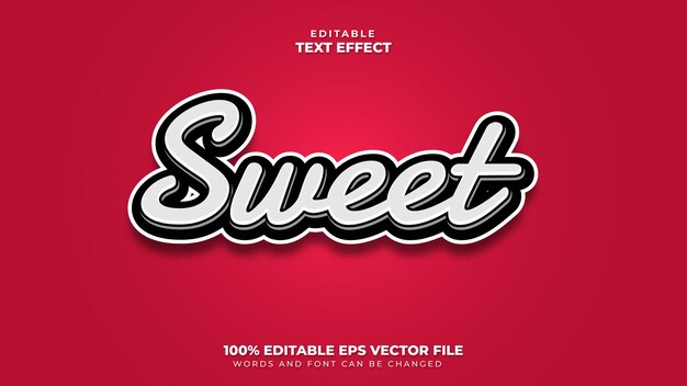 Sweet 3D Text Effect