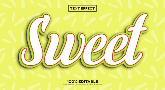 Sweet 3D Text Effect