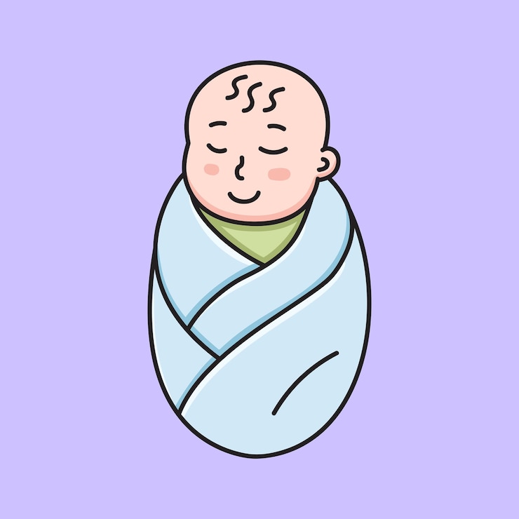 Vector 달한 아기
