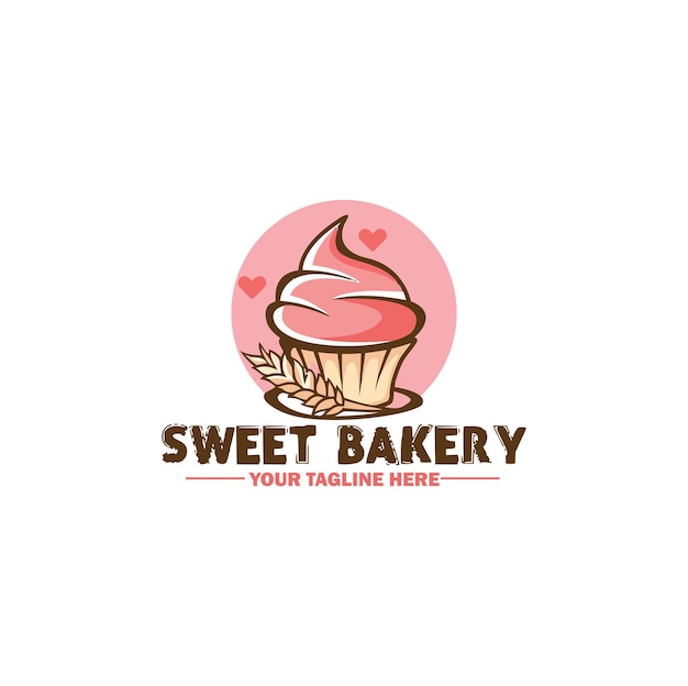 Vettore il logo del design di sweet bakery