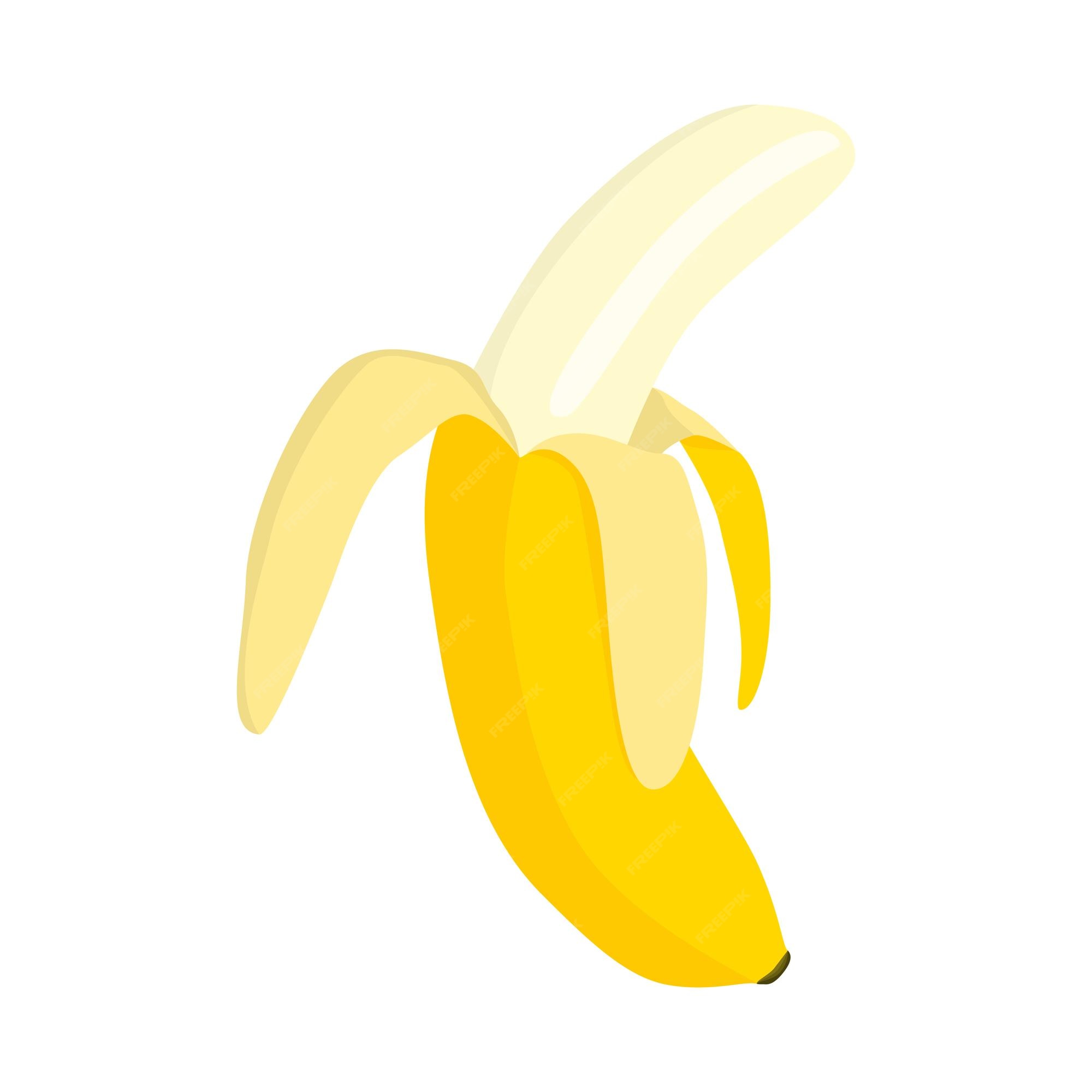 Noble malo Aventurarse Premium Vector | Sweet banana vegan fruit vector flat isolated illustration
